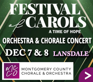 Festival of Carols will present new and exciting arrangements of familiar carols, other inspiring music, and readings around the theme “A Time of Hope.” This concert has something for everyone, and will surely get you into the spirit of the season.