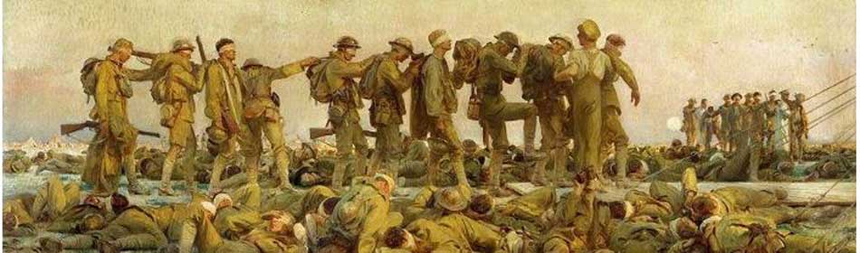 John Singer Sargent - Gassed, 1918 - Oil on canvas - (on display at Imperial War Museum, London, UK) in the Montgomery County, PA area